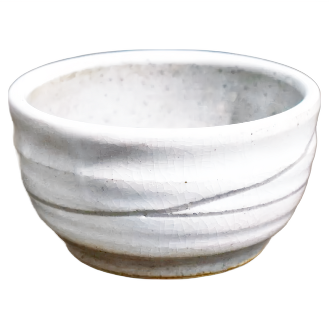 日本製 9.5cm 陶瓷缽 200mL, 志野白旋紋, 1個