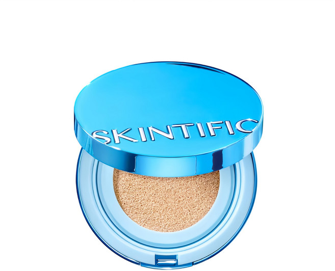 SKINTIFIC 柔霧氣墊粉底 11g, 03 花瓣色, 1個