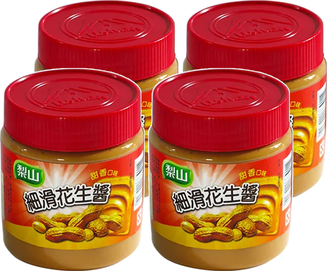 梨山牌 細滑花生醬 甜香口味 全素 台灣製造 340g/罐