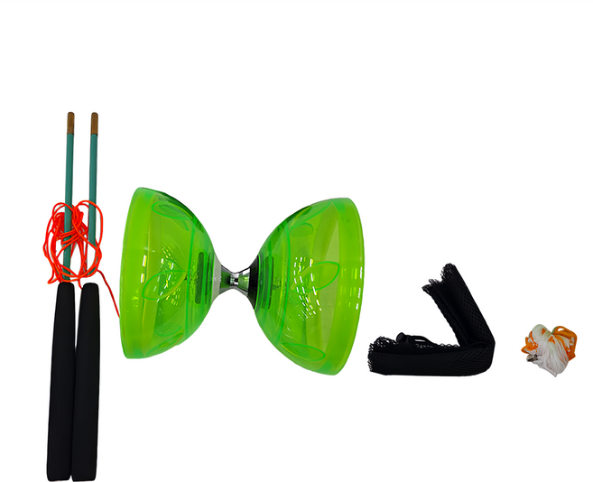 SUCCESS 成功 五軸安全教學扯鈴 Set 適用年齡：6歲以上, 綠色