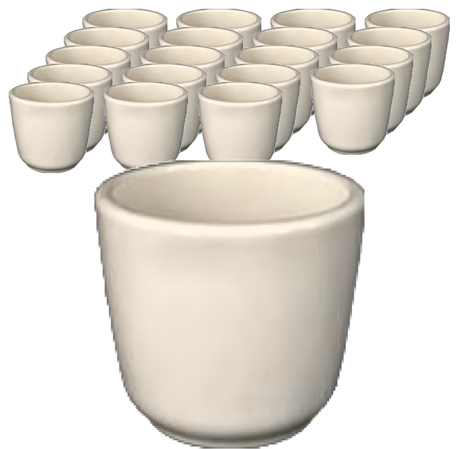 TATUNG 大同磁器 直型茶杯 20個 單色 1組, 白色