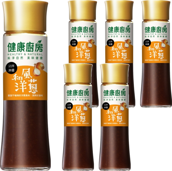 健康廚房 和風洋蔥拌醬, 200ml, 6瓶