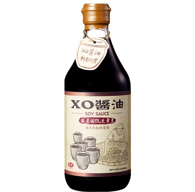 味王 XO醬油 非基改, 500ml, 1瓶