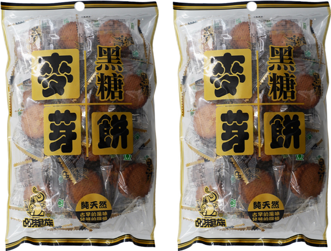 品味食族 黑糖麥芽餅, 220g, 2袋