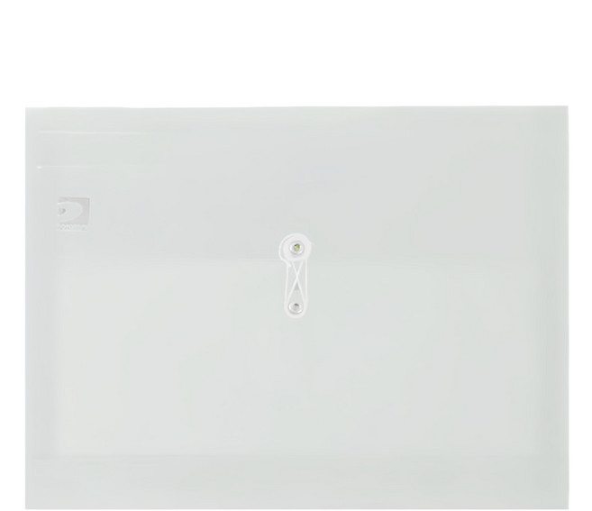 DATABANK 三田文具 橫式繩扣公文袋 E471, 白色, 12個