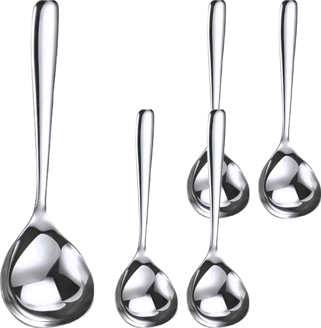 小麥購物 火鍋大頭勺 68g, 銀色, 5支