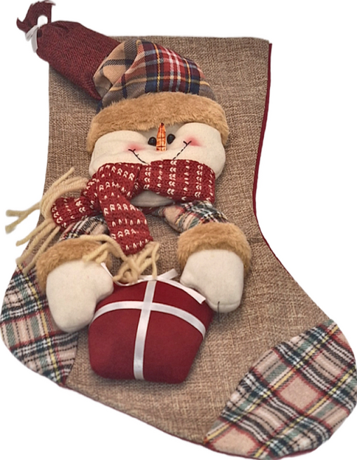 大號許願聖誕襪 雪人款, 1組