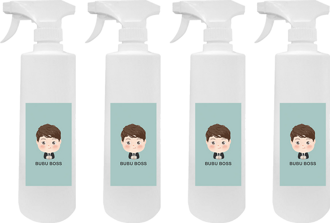 BUBUBOSS 寶寶微酸性次氯酸水 加量家用瓶, 500ml, 4瓶