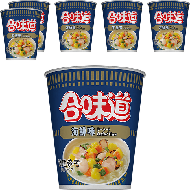 NISSIN 日清 CUP NOODLE 合味道 海鮮味杯麵, 6入