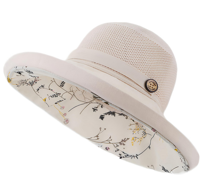 KissDiamond 小清新透氣雙層遮陽帽