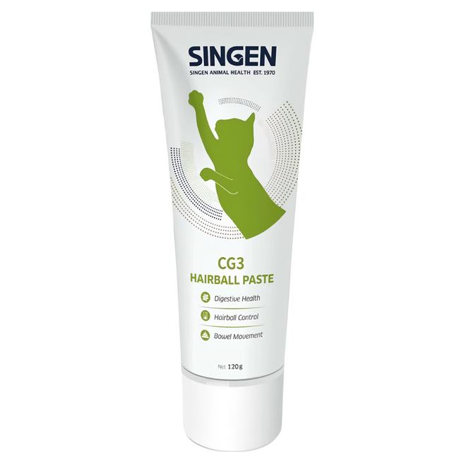 SINGEN 信元發育寶 CG3 貓用化毛膏, 120g, 1條, Hairball Control