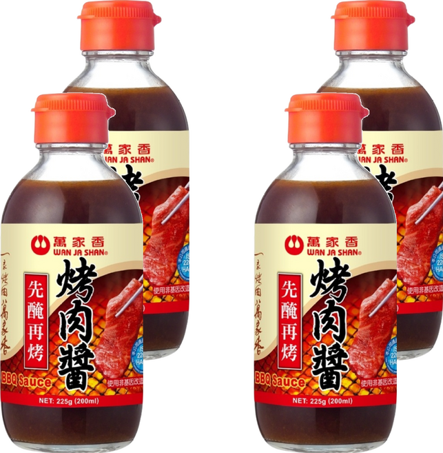 萬家香 醃烤肉醬, 225g, 4瓶