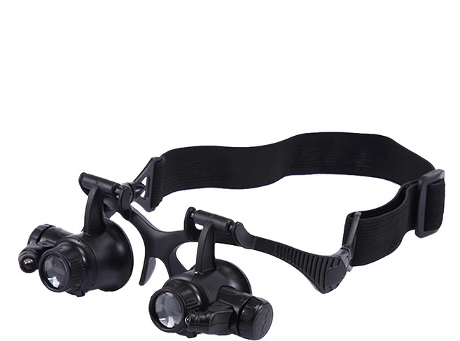 COMET 頭戴式 眼鏡式 帶燈 維修燈 LED照明放大鏡 9892GJ, 1個