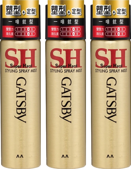 GATSBy 塑型噴霧, 3瓶, 65ml