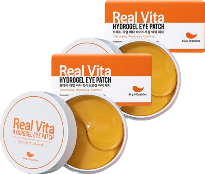 Prreti 維他命水凝膠眼膜, 60片, 2罐