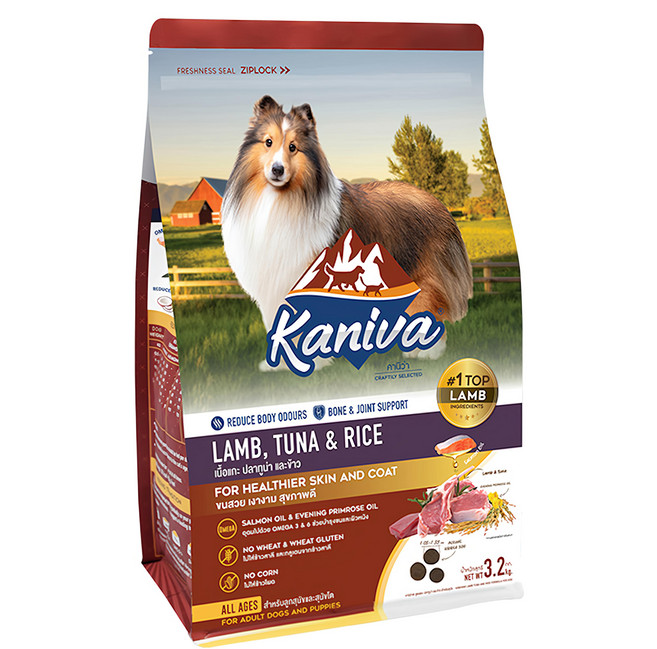 Kaniva 卡咪哇 全齡犬狗糧, 3.2kg, 1個, LAMB + TUNA + RICE