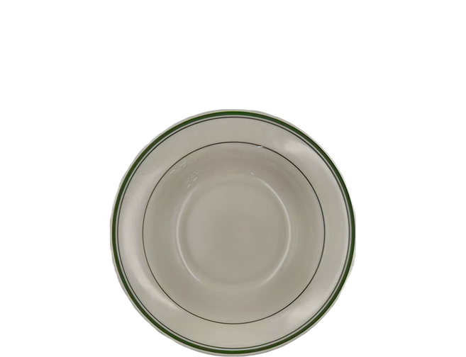 Tuxton 進口磁湯碗 綠邊 15cm TGB-018, 白色, 1個