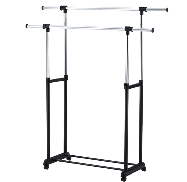 Useful Design 悠室屋家居 H型雙桿衣架, 不鏽鋼 銀色