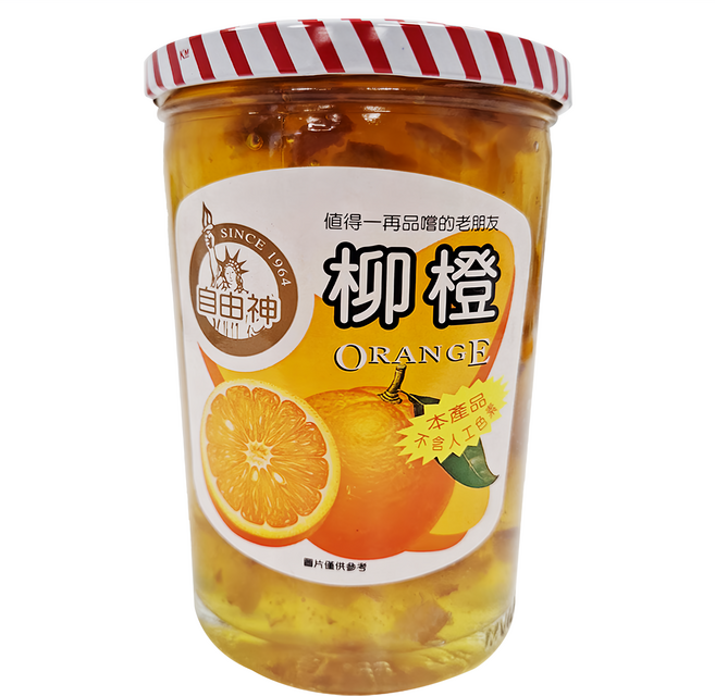 自由神 柳橙果醬, 450g, 1罐