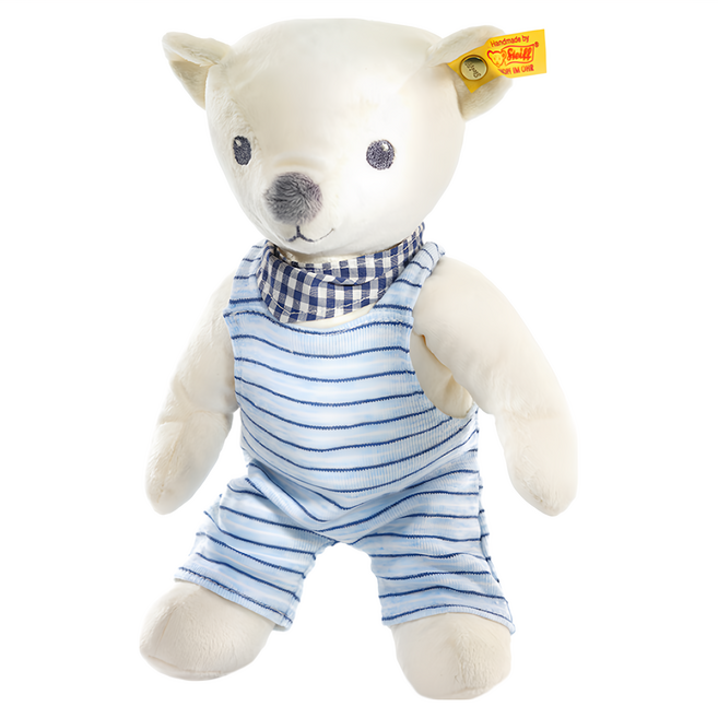 Steiff 德國金耳釦泰迪熊嬰幼兒玩偶 Knuffi Teddy bear 柔軟舒適 寶寶安撫, 24cm, 1個