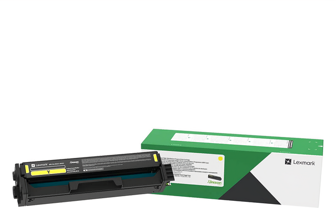 Lexmark 原廠黃色高容量碳粉匣 20N3HY0 20N3H, 黃色, 1個