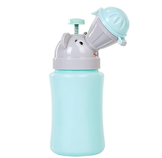 BABY PLANET 男童便攜式尿壺 防漏設計, 薄荷色