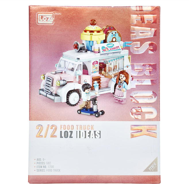 LoZ 微型積木 1738 582片, 1盒