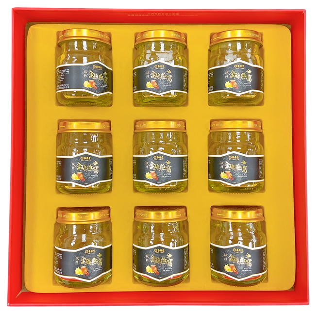 華齊堂 楓糖金絲燕窩禮盒 9罐, 675ml, 1盒
