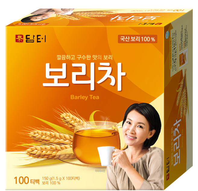 Damtuh 丹特 深香大麥茶 Set 100入 韓國產大麥 簡易沖泡, 1.5g, 100包, 1盒