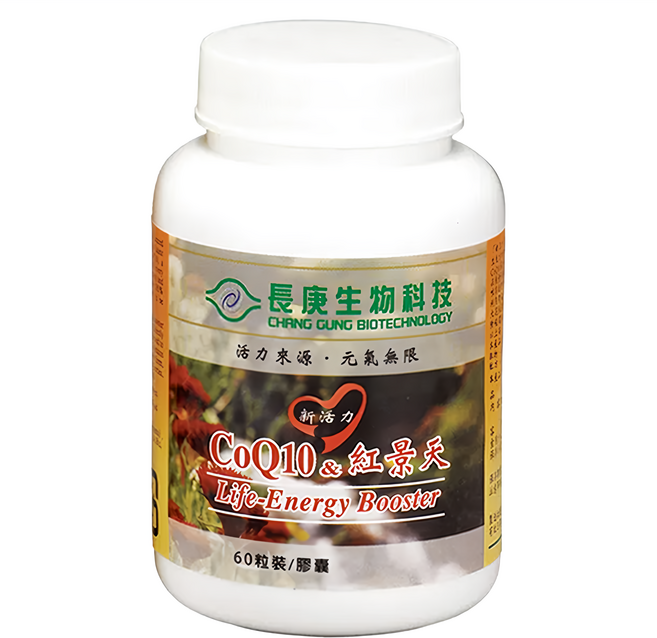 長庚生物科技 新活力CoQ10&紅景天膠囊, 60顆, 1罐