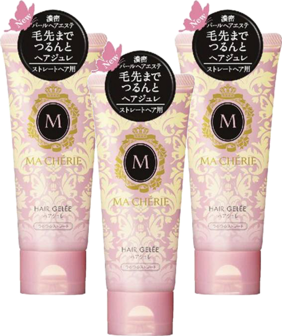MA CHERIE 瑪宣妮Hair Jelly EX 順滑直髮造型凍, 100g, 3條