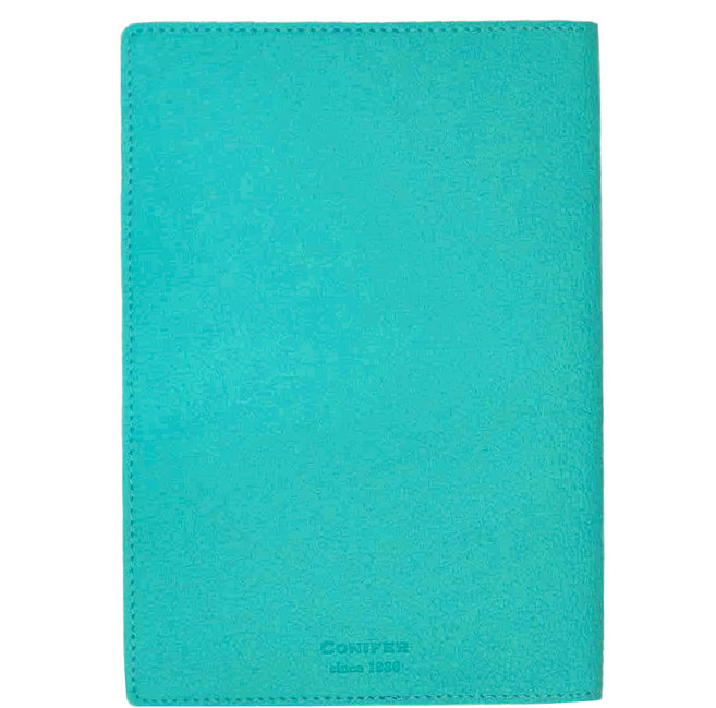 conifer 綠的事務 2025年32K柏金皮紋直式週誌, 碧海藍, 1本