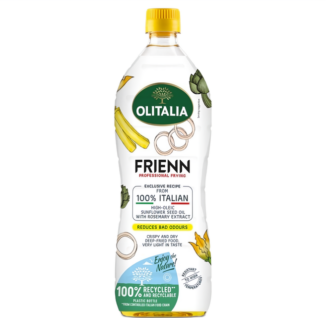 OLITALIA 奧利塔 高溫專用葵花油, 1L, 1瓶