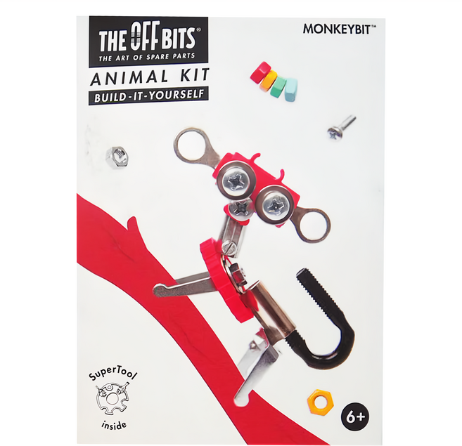 THE OFF BITS 怪奇機械積木 6歲以上, 猴子款 紅色, 1盒
