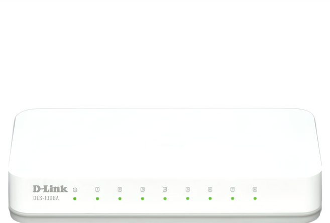 D-Link 友訊科技 8埠乙太網路交換器, 1個