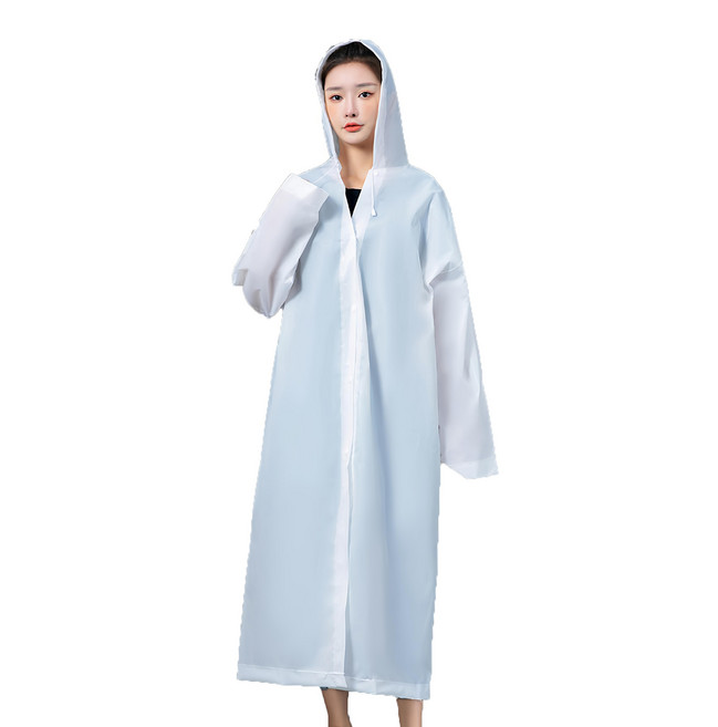 EVA 加厚輕便雨衣 成人, 白色, 1個