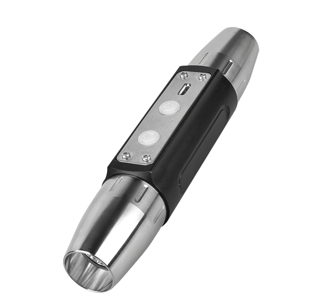 WIDE VIEW USB不銹鋼鑑寶6光源手電筒 NZL-006, 1支