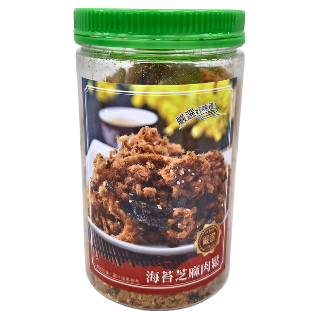 BLACK BRIDGE 黑橋牌 罐裝芝麻海苔肉酥, 300g, 1罐