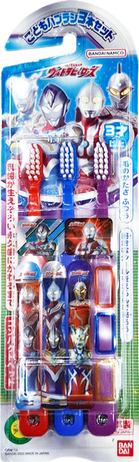 BANDAI 牙刷, 超人力霸王 V 多色, 3支, 1組