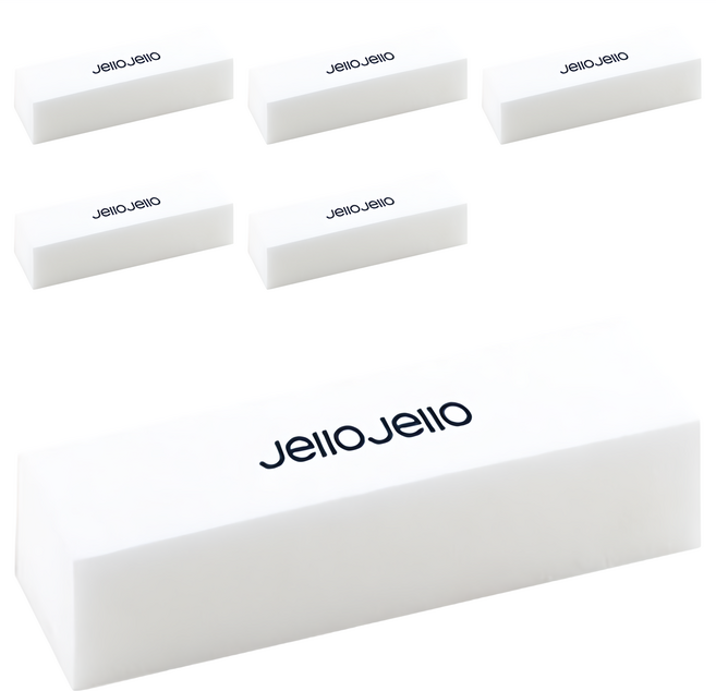 Jello Jello 美甲磨棒, 白色, 6個