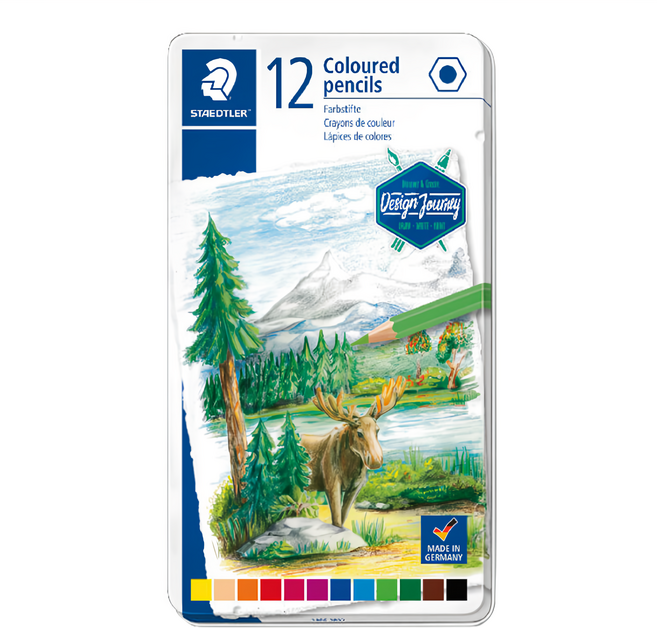 STAEDTLER 施德樓 油性色鉛筆 146CM12, 12色, 1盒