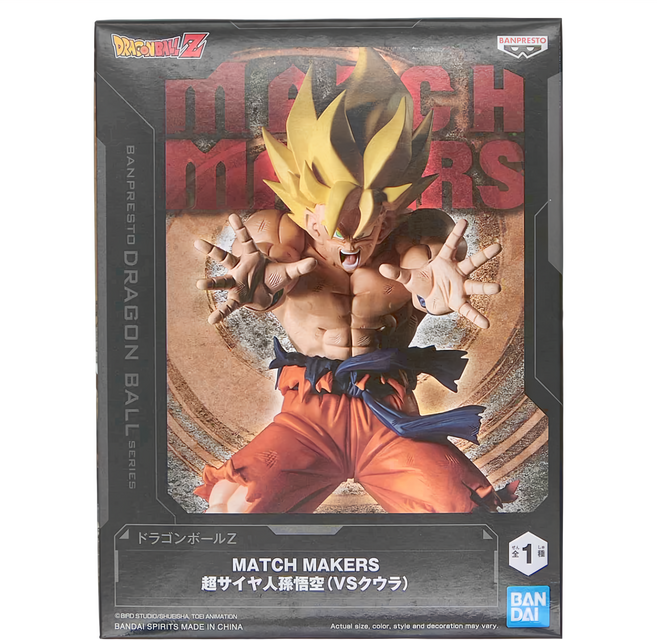 BANPRESTO 七龍珠Z MATCH MAKERS 超級賽亞人孫悟空 VS克維拉, 1盒