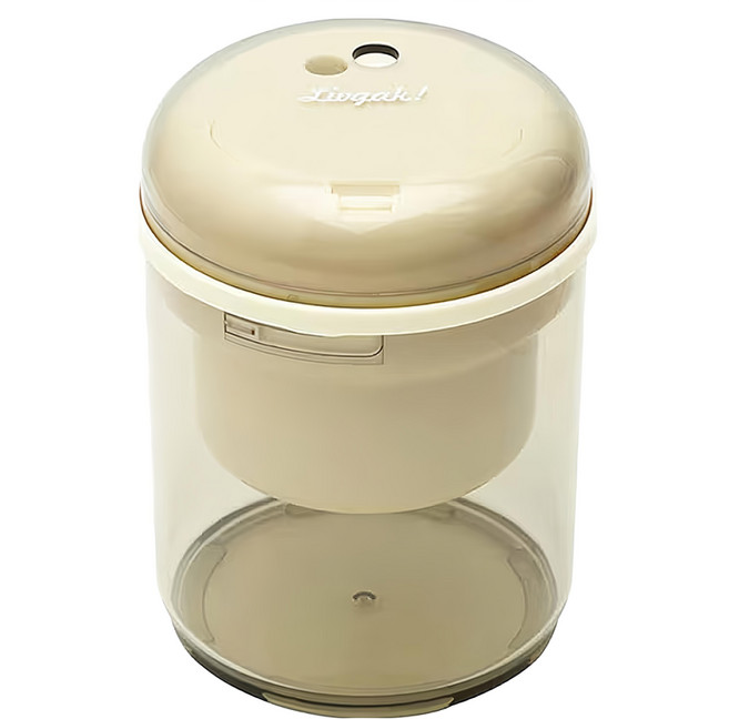 SONIC 大容量電動削筆機 LV-1713, 1個, 米白色