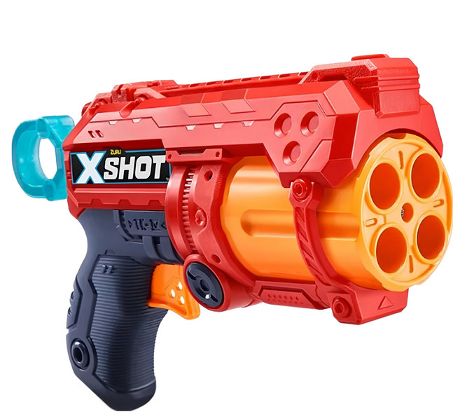 X SHOT 赤火系列 狂怒者 射擊玩具, 1個, 紅色 + 橘色 + 黑色