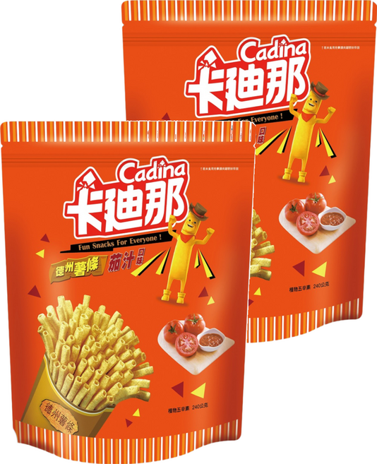 Cadina 卡迪那 德州薯條 茄汁口味, 240g, 2包