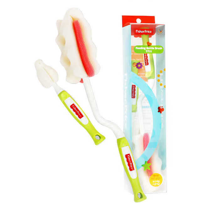 Fisher-Price 費雪奶瓶清潔刷組, 顏色隨機, 1組