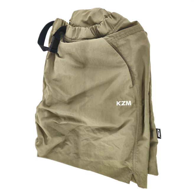 KZM J22 可調休閒短褲 軍綠 100%尼龍