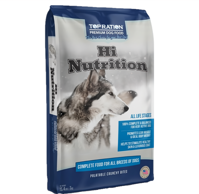 TOP RATION 全齡犬 PREMIUM DOG FOOD 能量補給配方 乾飼料, 嚴選火雞 + 羊肉, 7000g, 1袋