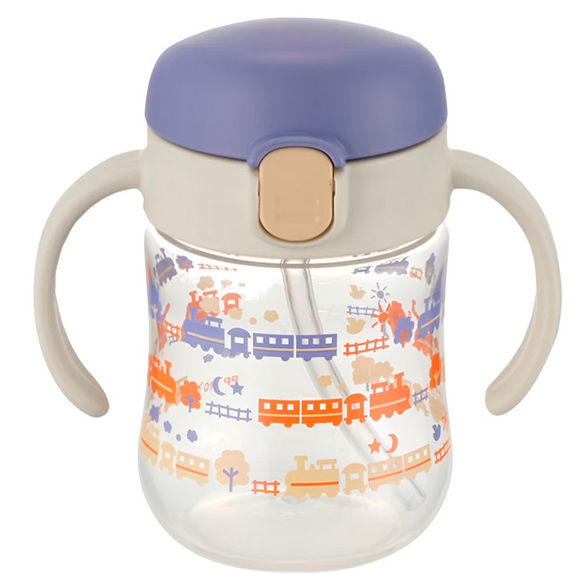 Richell 利其爾 TLI 鴨嘴吸管杯 200ml, 德勒斯 透明, 1個