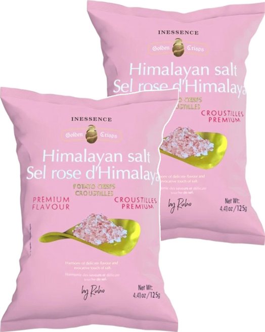 INESSENCE 洋芋片 喜馬拉雅粉紅岩鹽風味, 125g, 2包
